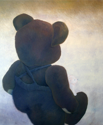 „Bär mit Bär II“ Dean Hills 2010, Öl auf Leinwand, 160 x 190 cm