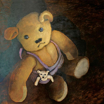 Dean Hills “Bear with Bear“ 2009, oil on canvas, 230 x 230 cm