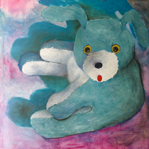 Dean Hills “Bunny from above I“ 2009, oil on canvas, 230 x 230 cm