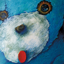 Dean Hills “Bunny up close“ 2009, oil on canvas, 230 x 230 cm